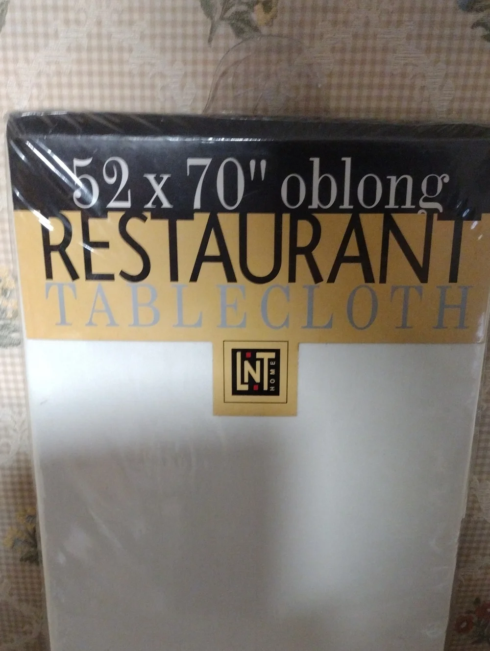 Restaurant White Oblong Tablecloth - 52 x 70